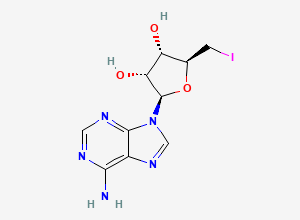 Two-dimensional chemical structure of 5'-Deoxy-5'-iodoadenosine
