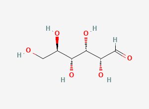 Two-dimensional chemical structure of (2R,3S,4R,5R)-2,3,4,5,6-pentahydroxyhexanal