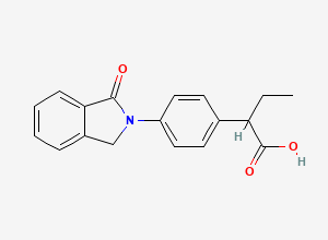Two-dimensional chemical structure of Indobufen, CAS 63610-08-2