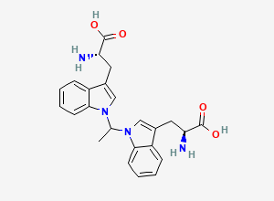 Two-dimensional chemical structure of Tryptophan EP Impurity A / Tryptophan Related Compound A, CAS 132685-02-0