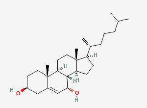 Two-dimensional chemical structure of 7α-Hydroxy Cholesterol, CAS 566-26-7