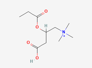Two-dimensional chemical structure of propionyl L-carnitine, Sigma