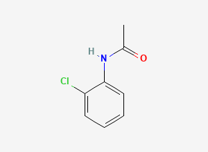 Two-dimensional chemical structure of 2'-Chloroacetanilide, CAS 533-17-5