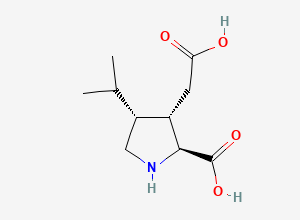 Two-dimensional chemical structure of Dihydrokainic acid