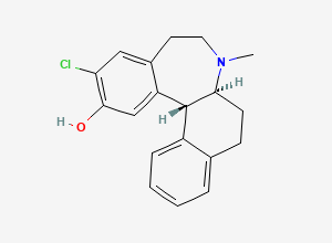 Two-dimensional chemical structure of Ecopipam, CAS 112108-01-7