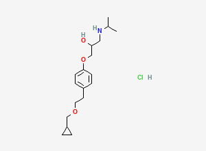 Two-dimensional chemical structure of Betaxolol Hydrochloride, CAS 63659-19-8
