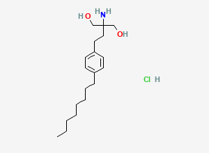 Two-dimensional chemical structure of Fingolimod Hydrochloride, CAS 162359-56-0