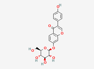 Two-dimensional chemical structure of Daidzin