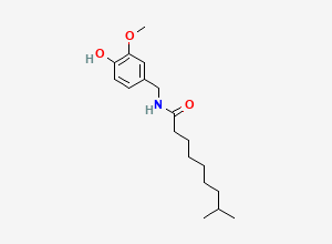 Two-dimensional chemical structure of Dihydrocapsaicin, CAS 19408-84-5