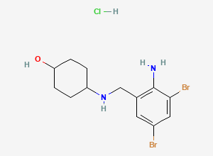 Two-dimensional chemical structure of Ambroxol HCI, CAS 23828-92-4