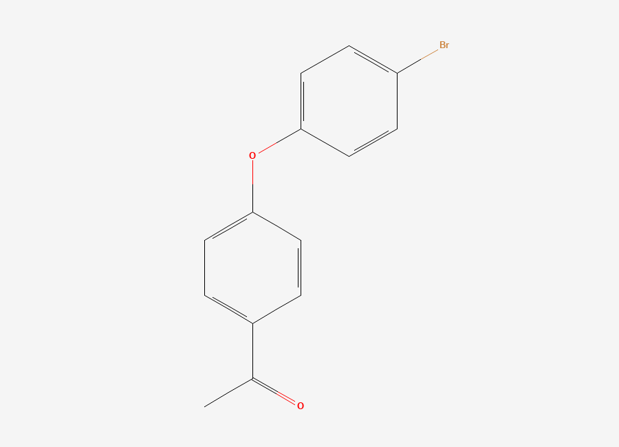 Two-dimensional chemical structure of 1-(4-(4-Bromophenoxy)phenyl)ethanone