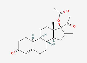 Two-dimensional chemical structure of Segesterone Acetate