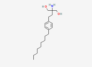 Two-dimensional chemical structure of Fingolimod EP Impurity C / Fingolimod Nonyl Impurity, CAS 746594-44-5