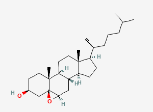 Two-dimensional chemical structure of Cholesterol 5β,6β-Epoxide/ 5β,6β Epoxy Cholestanol, CAS 4025-59-6