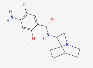 Two-dimensional chemical structure of Zacopride