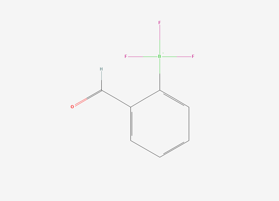 Two-dimensional chemical structure of Trifluoro-(2-formylphenyl)boranuide
