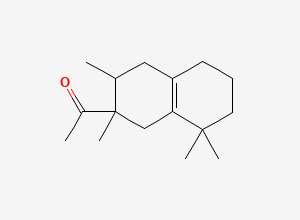 Two-dimensional chemical structure of 1-(1,2,3,4,5,6,7,8-Octahydro-2,3,8,8-tetramethyl-2-naphthalenyl)ethanone