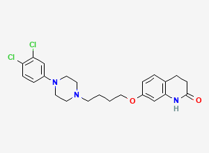 Two-dimensional chemical structure of Aripiprazole 3,4-Dichloro Analog, CAS 203395-75-9