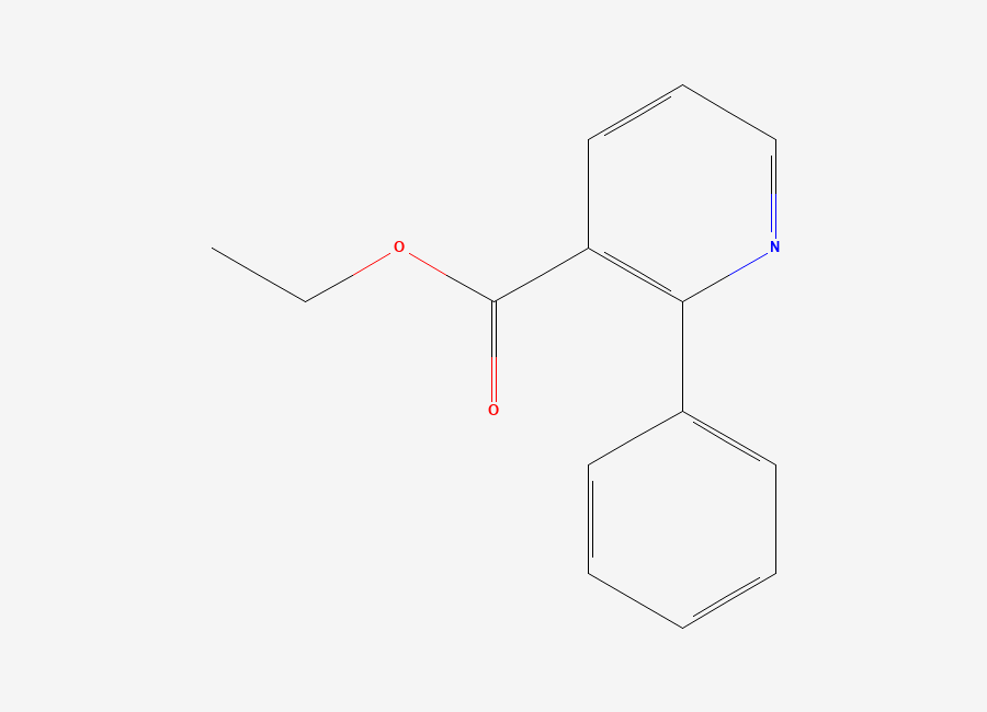 Two-dimensional chemical structure of 2-Phenyl-nicotinic acid ethyl ester