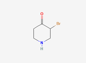Two-dimensional chemical structure of 3-Bromopiperidin-4-one