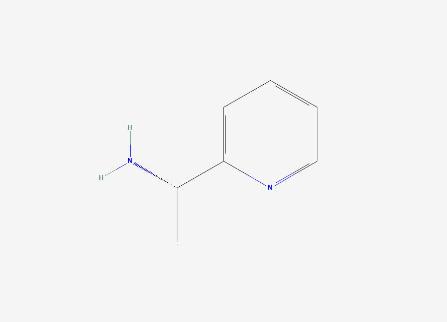 Two-dimensional chemical structure of (1S)-1-(pyridin-2-yl)ethan-1-amine