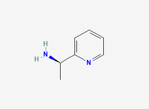 Two-dimensional chemical structure of (R)-1-Pyridin-2-yl-ethylamine