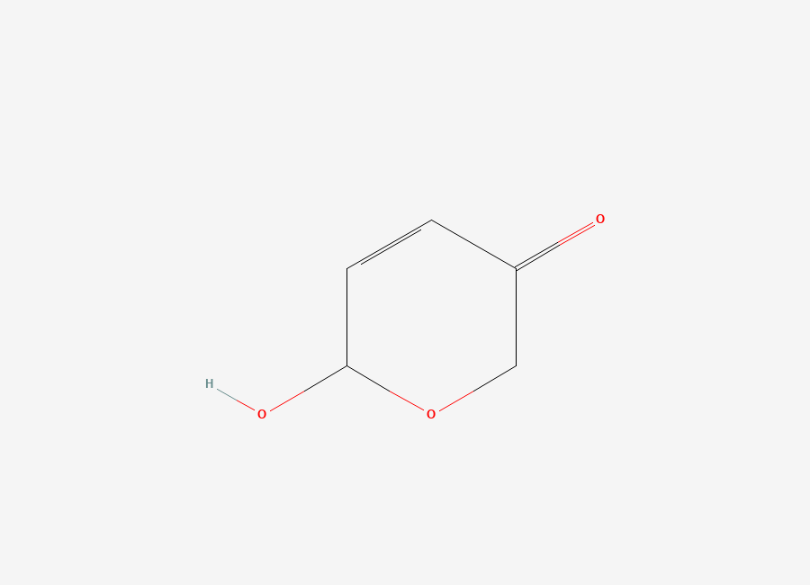 Two-dimensional chemical structure of 6-hydroxy-2H-pyran-3(6H)-one