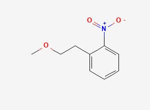 Two-dimensional chemical structure of 1-(2-Methoxyethyl)-2-nitrobenzene, CAS 102871-91-0