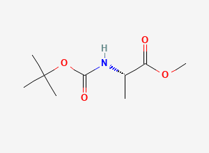Two-dimensional chemical structure of Boc-L-alanine methyl ester