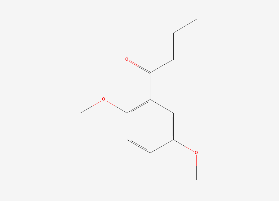 Two-dimensional chemical structure of 1-(2,5-Dimethoxyphenyl)butan-1-one