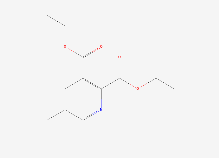 Two-dimensional chemical structure of Diethyl 5-ethylpyridine-2,3-dicarboxylate