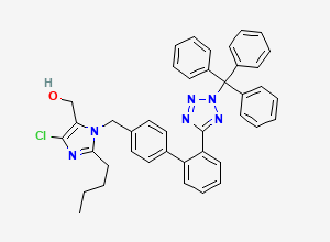 Two-dimensional chemical structure of Losartan EP Impurity H /Losartan N2-Trityl Impurity /N2-Trityl Losartan, CAS 133909-99-6