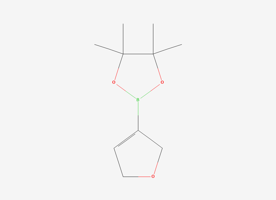 Two-dimensional chemical structure of 2-(2,5-Dihydrofuran-3-yl)-4,4,5,5-tetramethyl-1,3,2-dioxaborolane