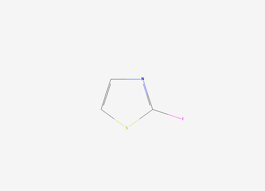 Two-dimensional chemical structure of 2-Iodothiazole