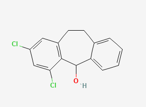 Two-dimensional chemical structure of Eberconazole Hydroxyderivative Impurity, CAS 130126-89-5