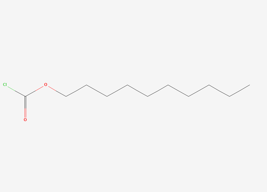 Two-dimensional chemical structure of Decyl chloroformate