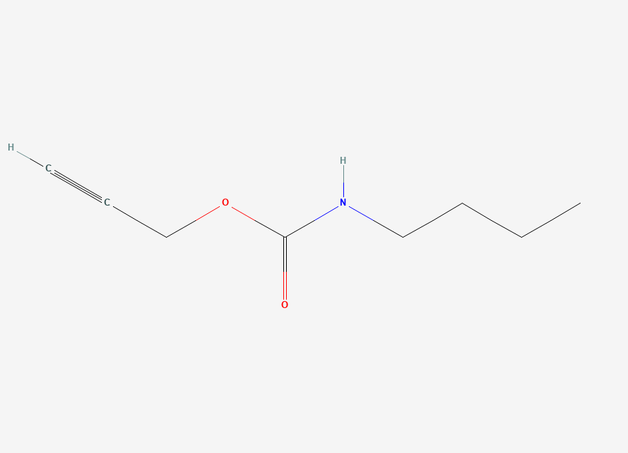 Two-dimensional chemical structure of 2-Propynyl butylcarbamate