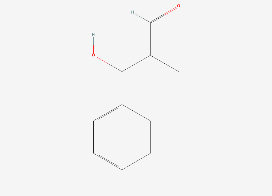 Two-dimensional chemical structure of 3-Hydroxy-2-methyl-3-phenylpropanal