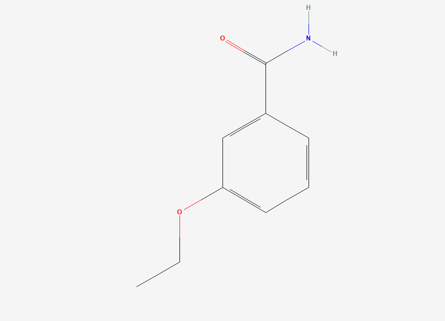 Two-dimensional chemical structure of 3-Ethoxybenzamide