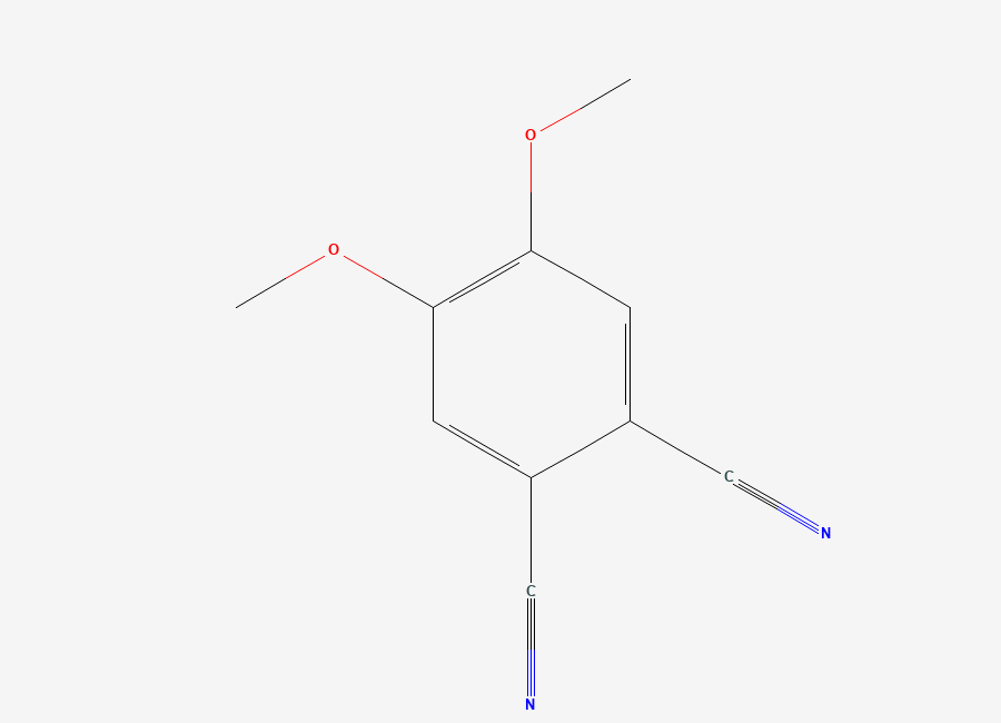 Two-dimensional chemical structure of 1,2-Benzenedicarbonitrile, 4,5-dimethoxy-