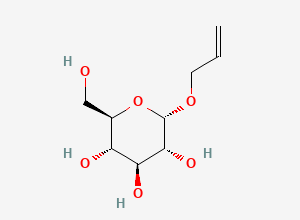 Two-dimensional chemical structure of alpha-D-Glucopyranose, O-2-propenyl-