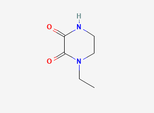 Two-dimensional chemical structure of Piperacillin Sodium EP Impurity E, CAS 59702-31-7
