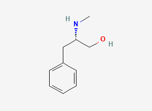 Two-dimensional chemical structure of (S)-2-(Methylamino)-3-phenylpropan-1-ol