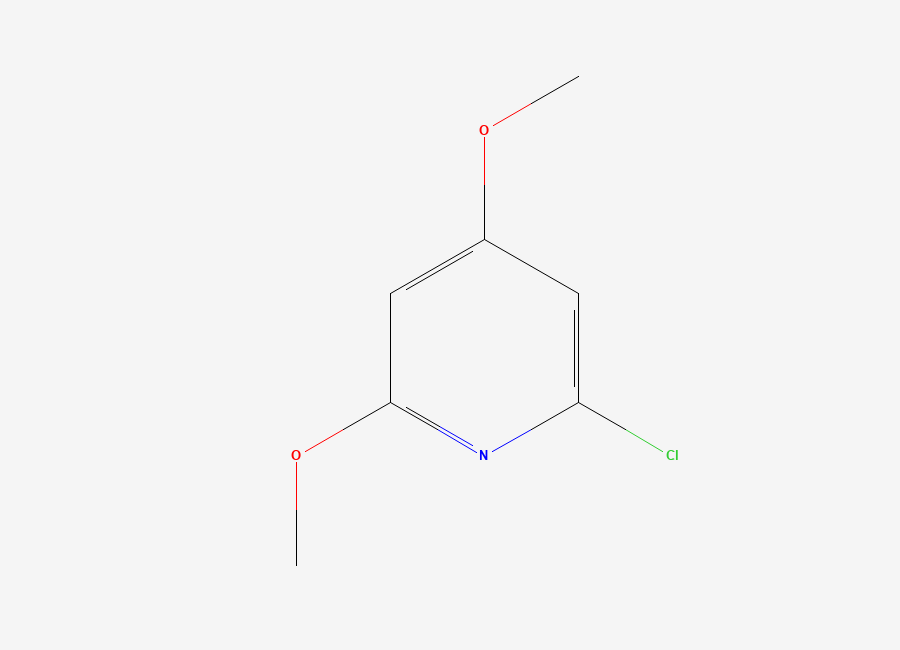 Two-dimensional chemical structure of 2-Chloro-4,6-dimethoxypyridine