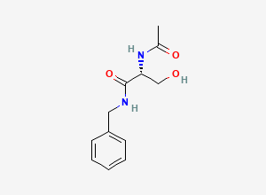 Two-dimensional chemical structure of Lacosamide EP Impurity F / Lacosamide O-Desmethyl Impurity, CAS 175481-38-6