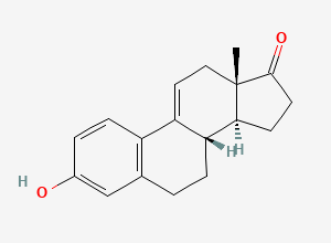 Two-dimensional chemical structure of Estrone 9-Dehydro Impurity, CAS 1089-80-1