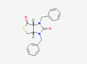 Two-dimensional chemical structure of cis-1,3-Dibenzylhexahydro-1H-thieno[3,4-d]imidazole-2,4-dione, CAS 171232-73-8