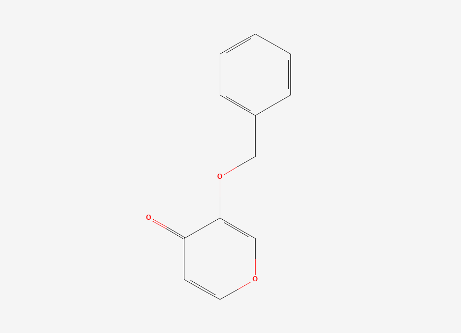 Two-dimensional chemical structure of 3-Benzyloxy-4-pyrone