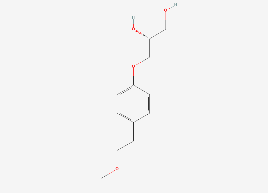 Two-dimensional chemical structure of Metoprolol EP Impurity D/ Metoprolol Related Compound E, CAS 62572-90-1