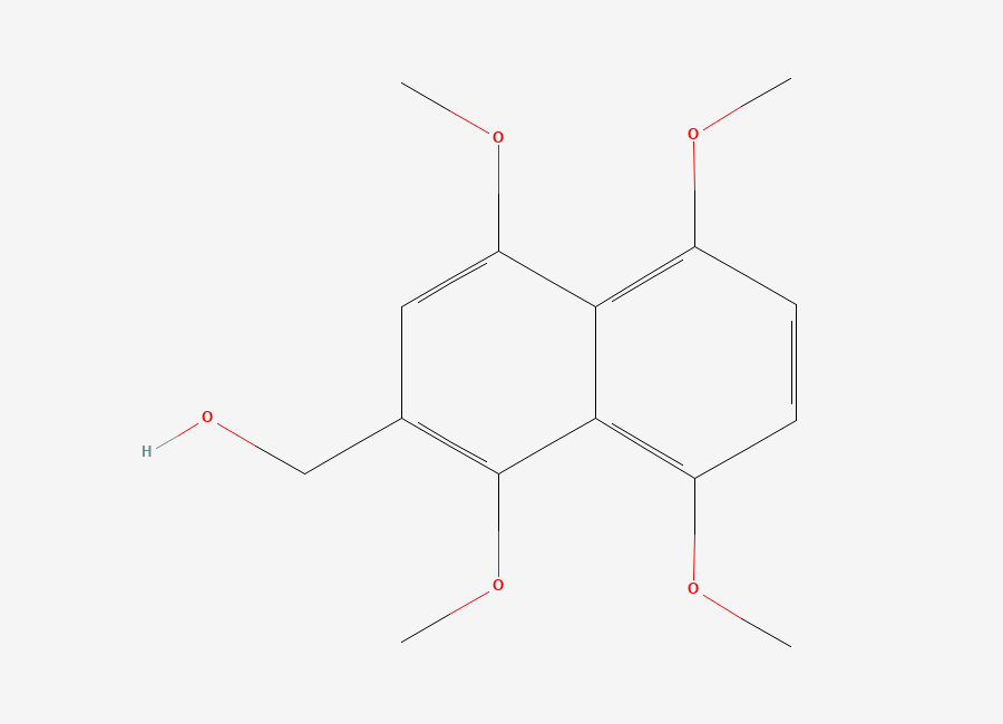 Two-dimensional chemical structure of (1,4,5,8-Tetramethoxynaphthalen-2-yl)methanol